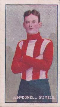 1906-07 Sniders & Abrahams Australian Footballers - Victorian League Players Series C #NNO Andrew McDonnell Front